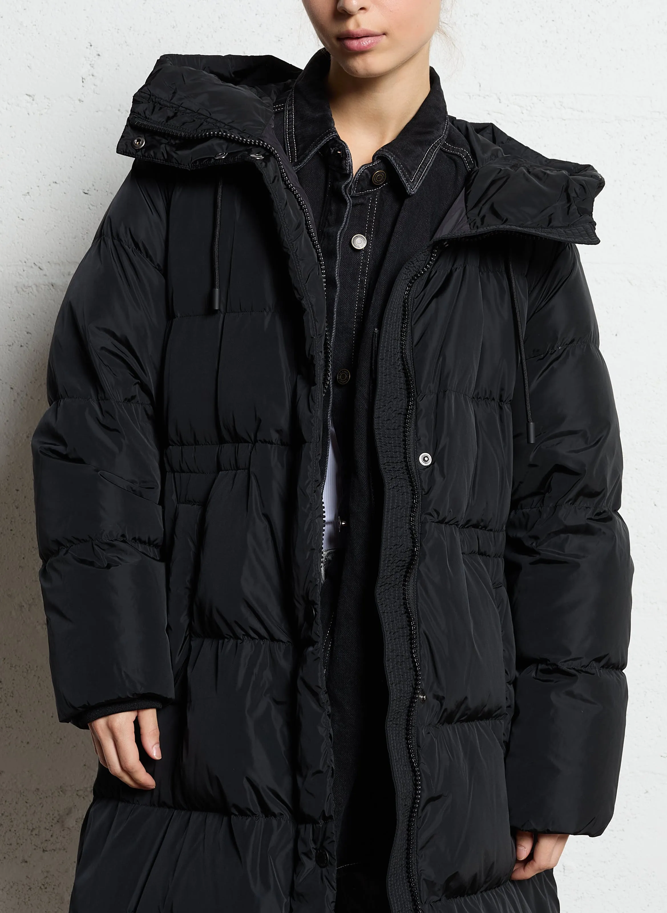 MAX MARA WEEK END   DOLLY - Piumino dritto con cappuccio | Nero