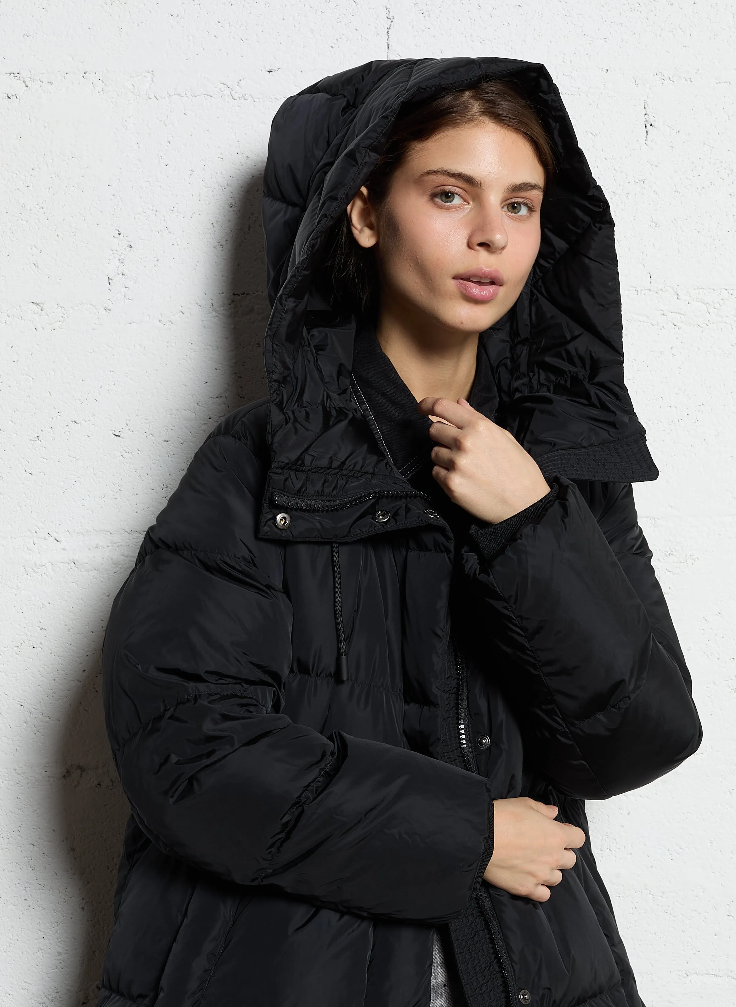  MAX MARA WEEK END   DOLLY - Piumino dritto con cappuccio | Nero