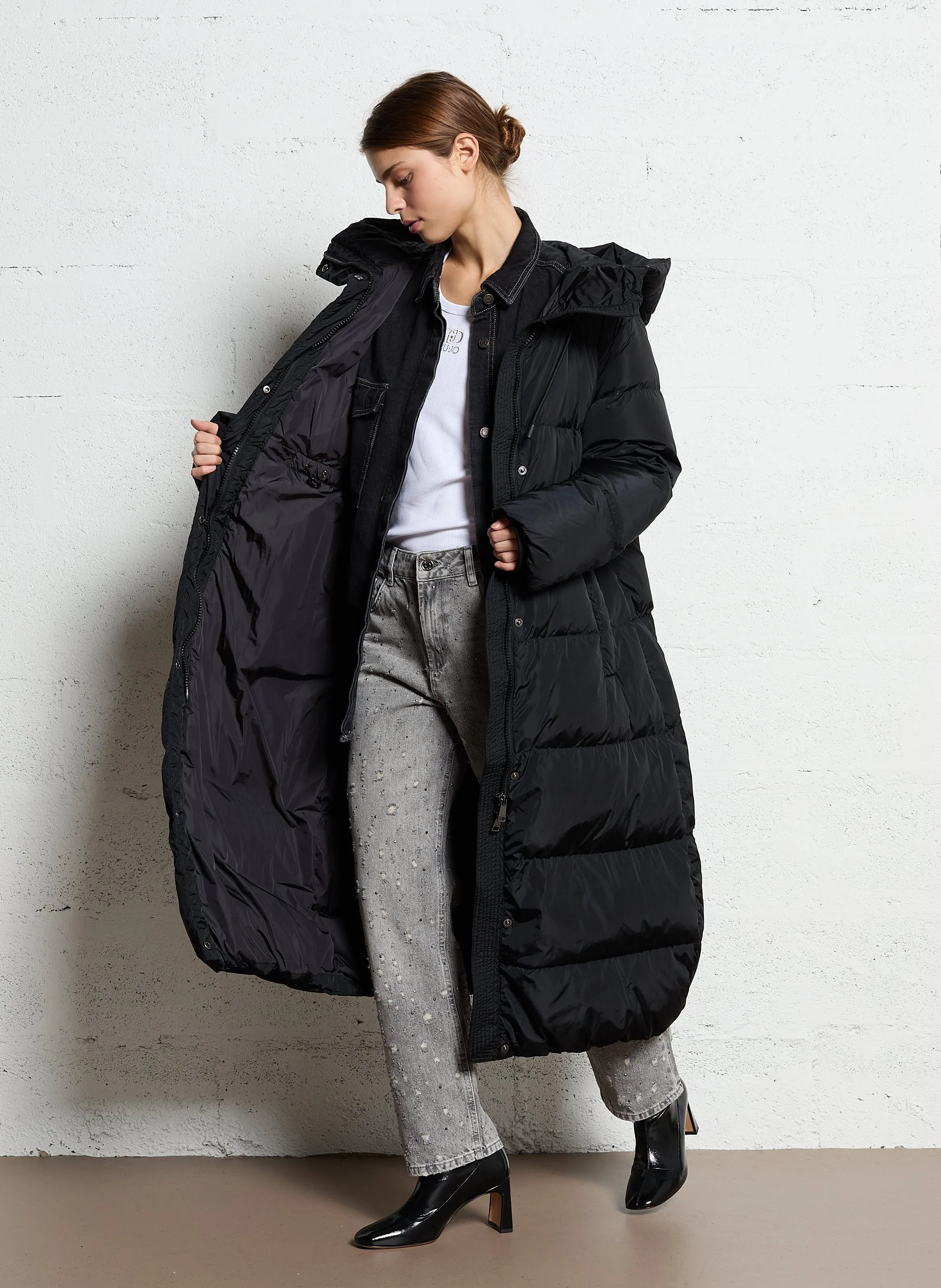  MAX MARA WEEK END   DOLLY - Piumino dritto con cappuccio | Nero