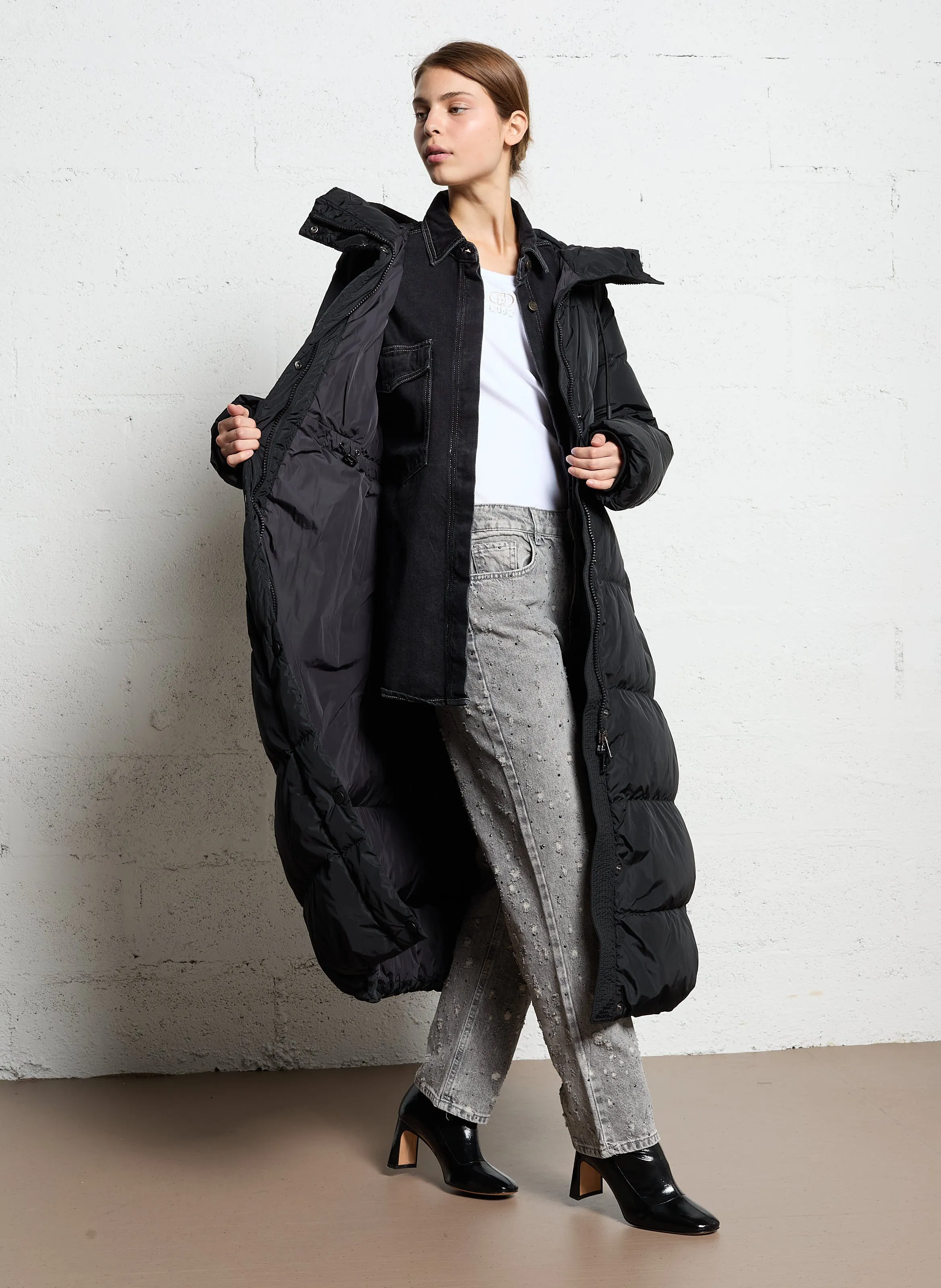  MAX MARA WEEK END   DOLLY - Piumino dritto con cappuccio | Nero