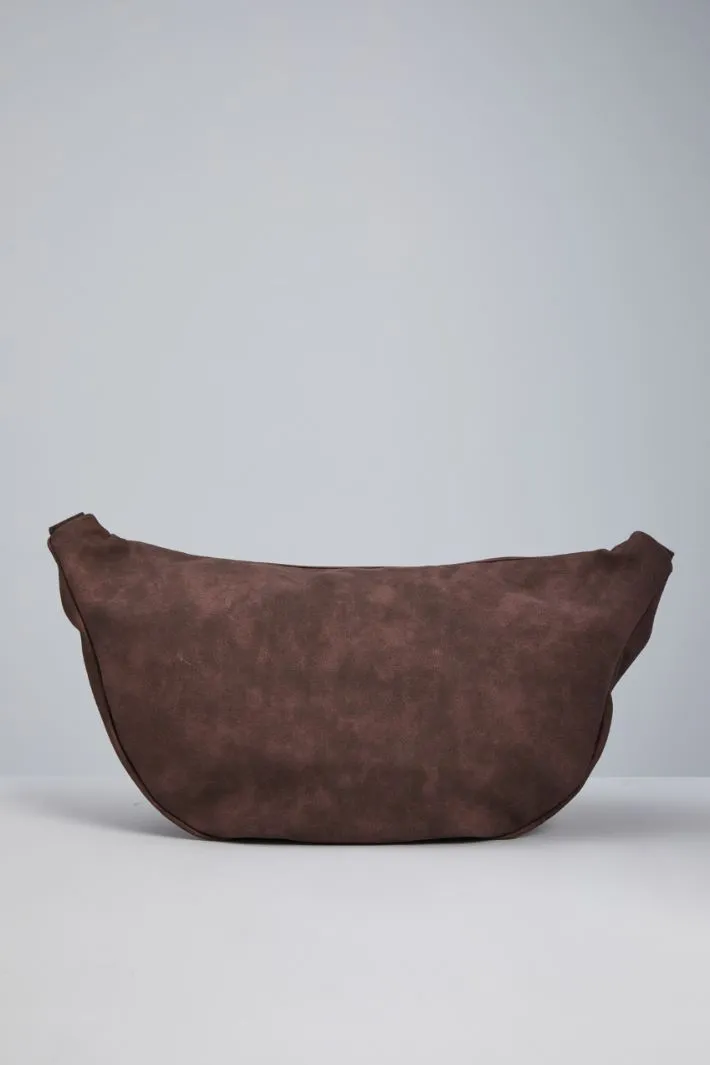 Maxi marsupio in pelle opaca
