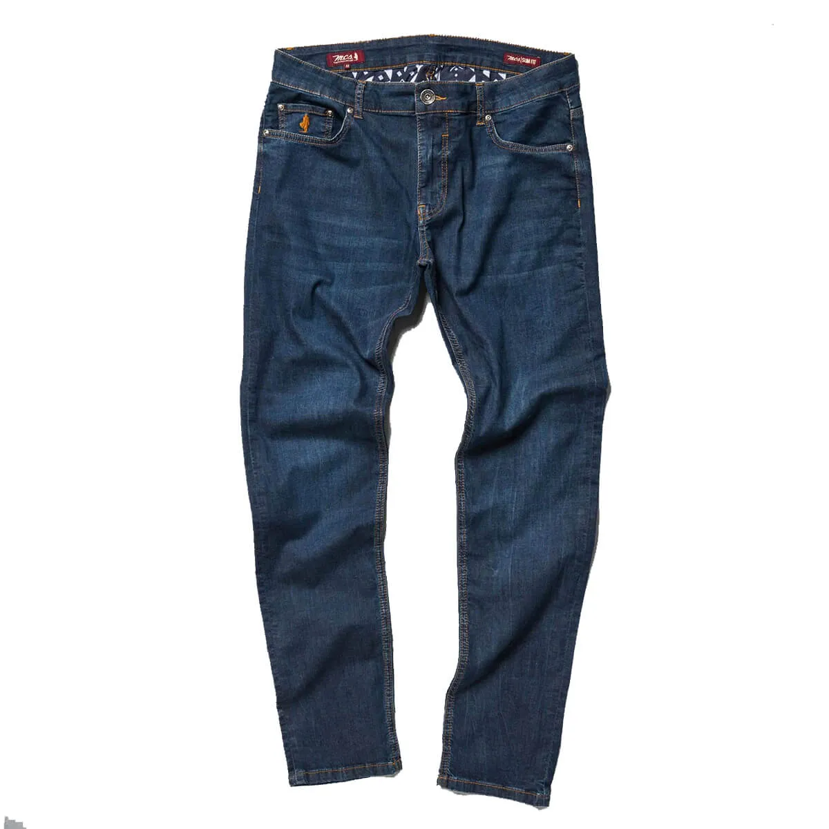 MCS jeans uomo 5 tasche denim colore dark blue