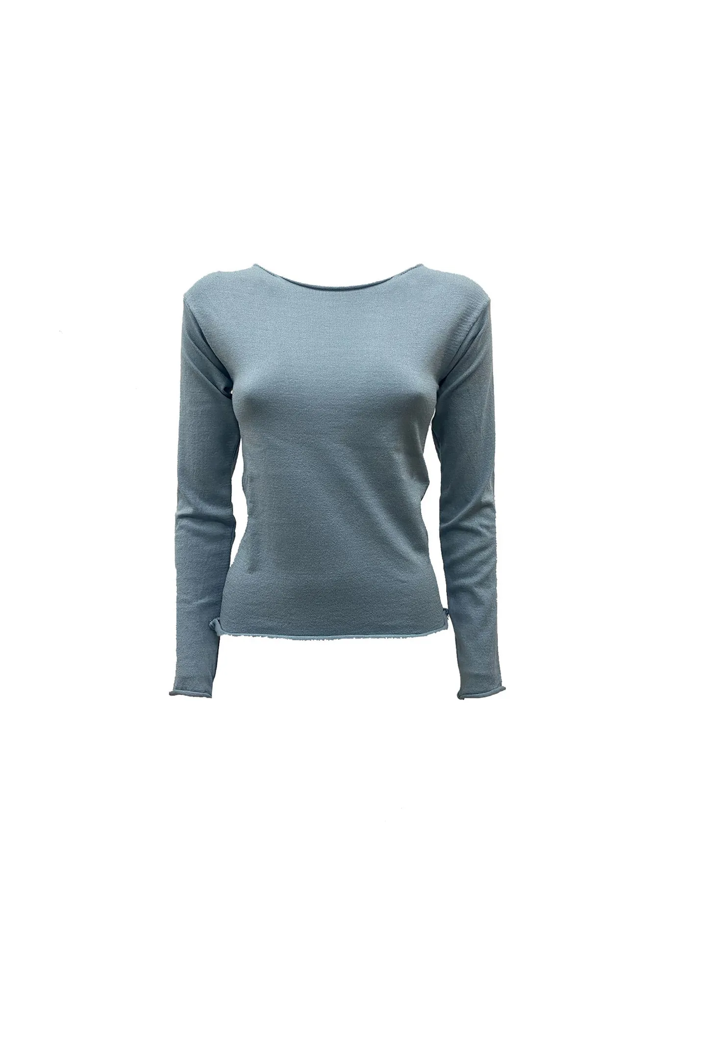 MESH SLIM BOAT NECKLINE