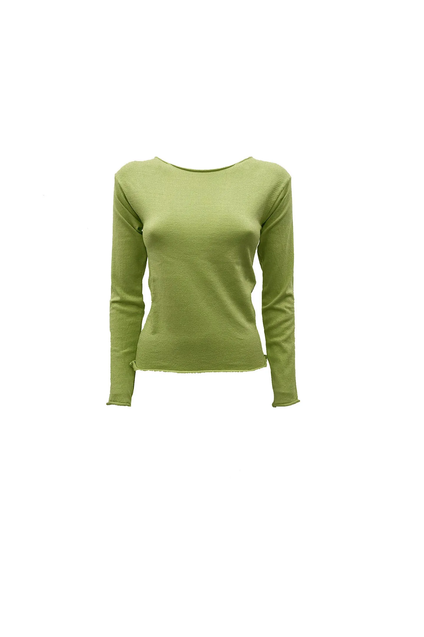 MESH SLIM BOAT NECKLINE