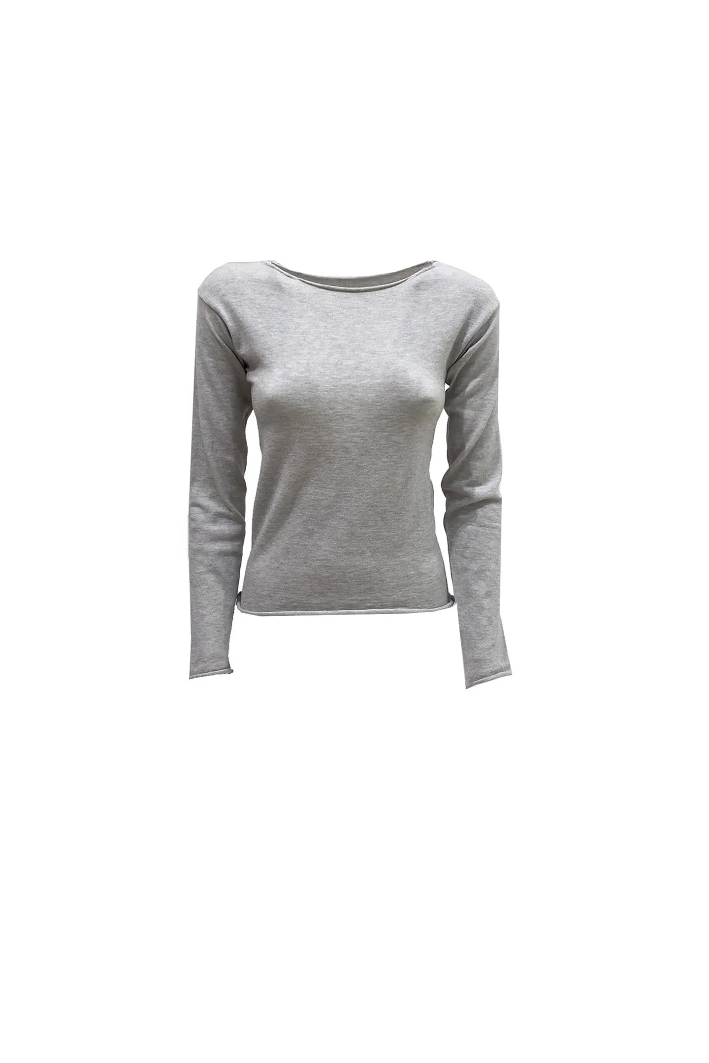 MESH SLIM BOAT NECKLINE
