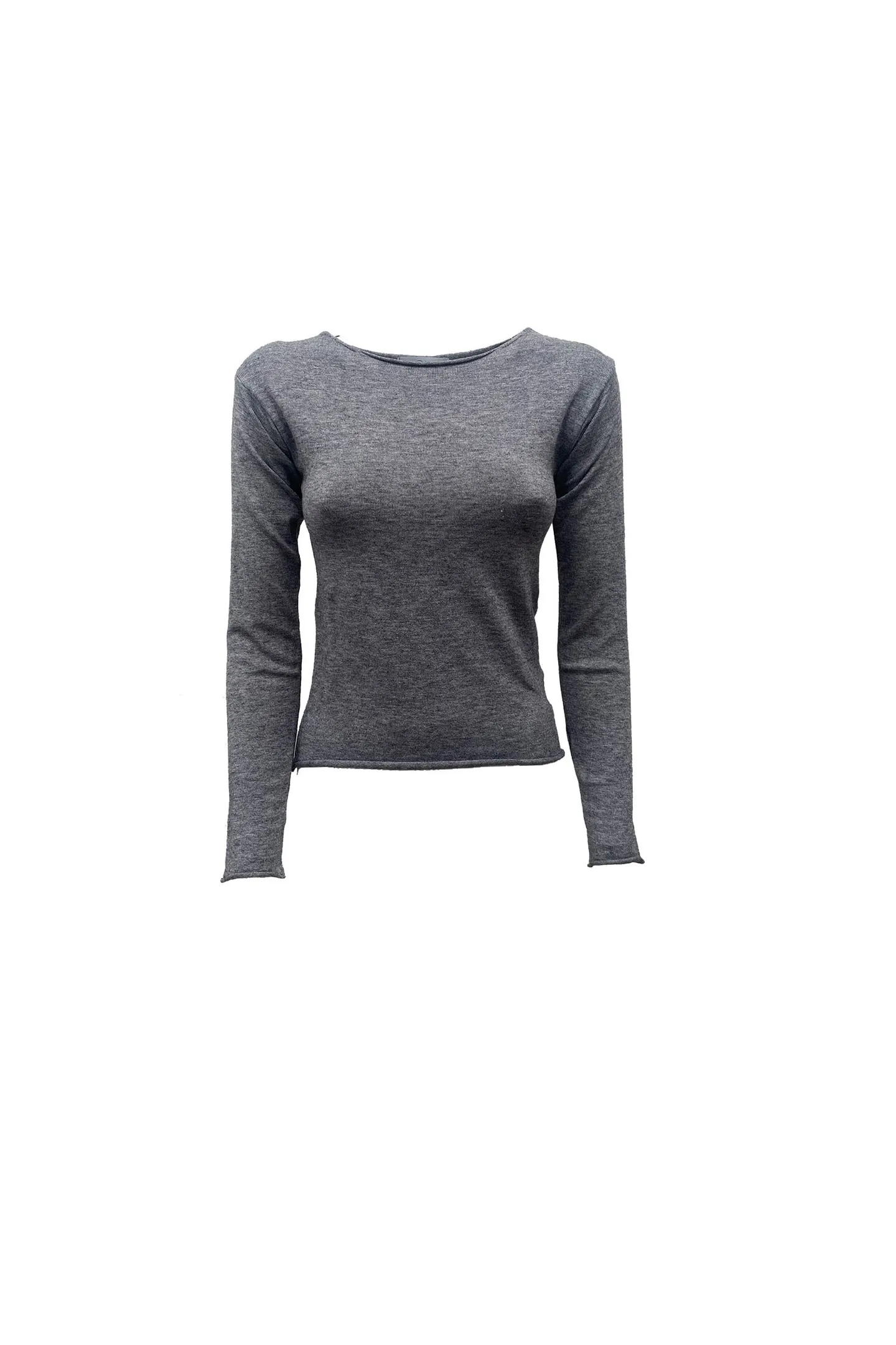 MESH SLIM BOAT NECKLINE
