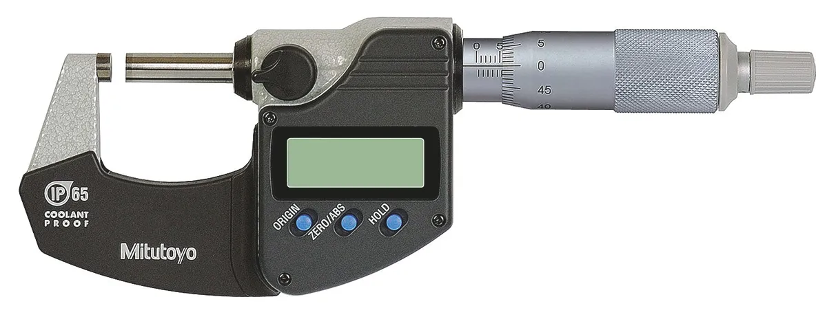 Micrometro Mitutoyo  Imperiale/Metrico, 0mm-25mm, Esterno, risol. 0,001 mm