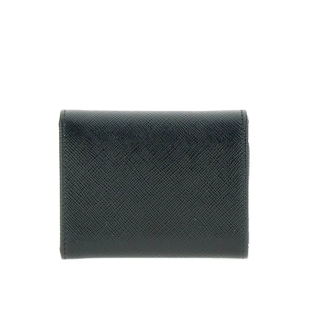 Mini portafoglio in  pelle Saffiano