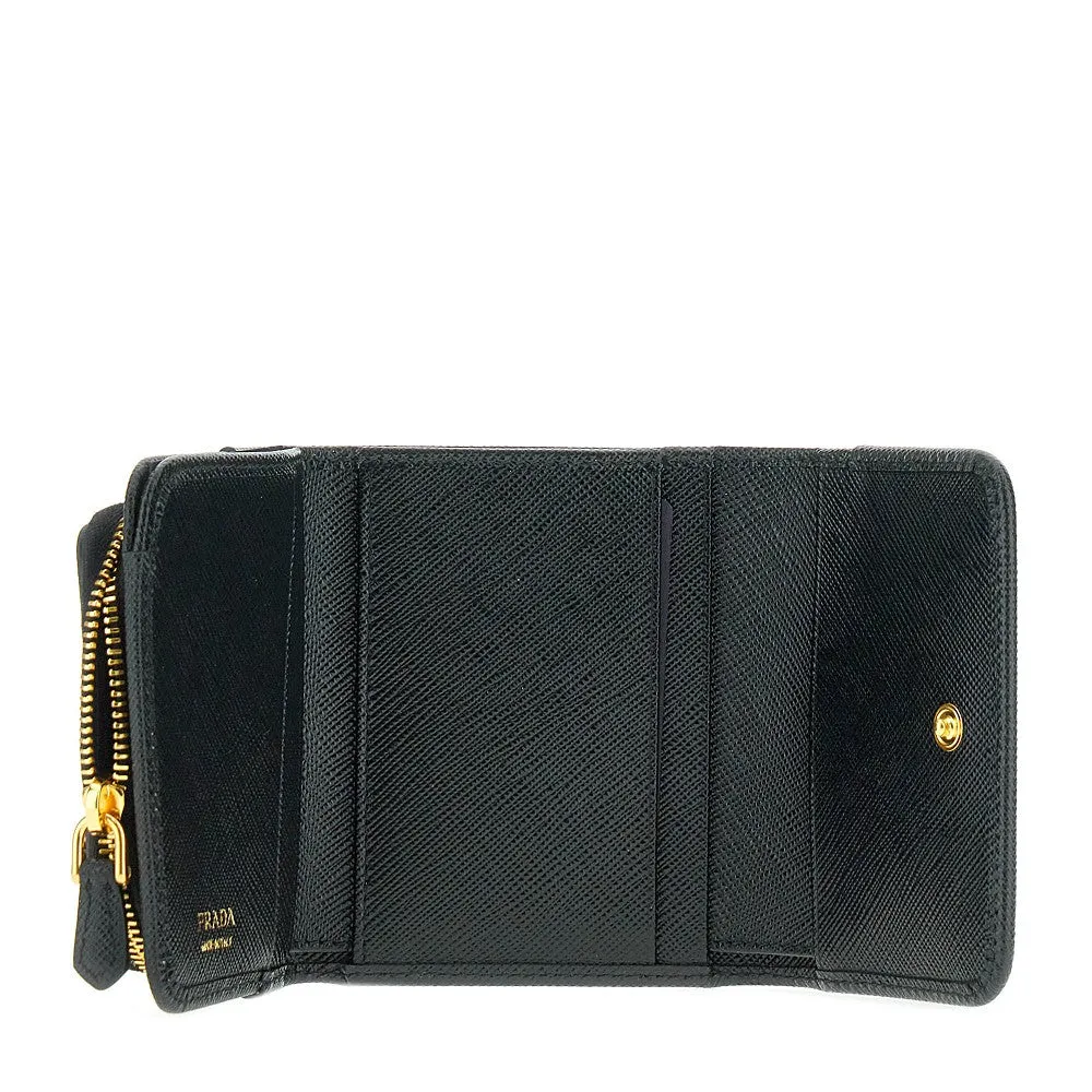 Mini portafoglio in  pelle Saffiano