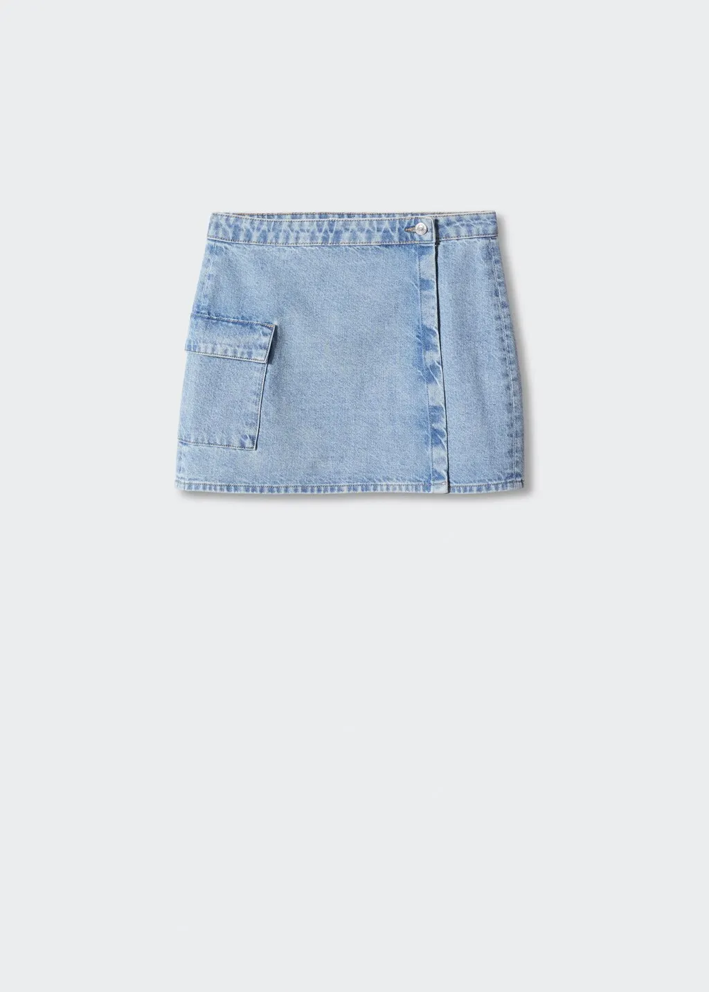 Minigonna denim incrociata