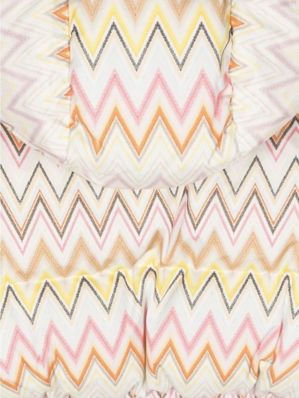 Missoni piumino con motivo zig zag