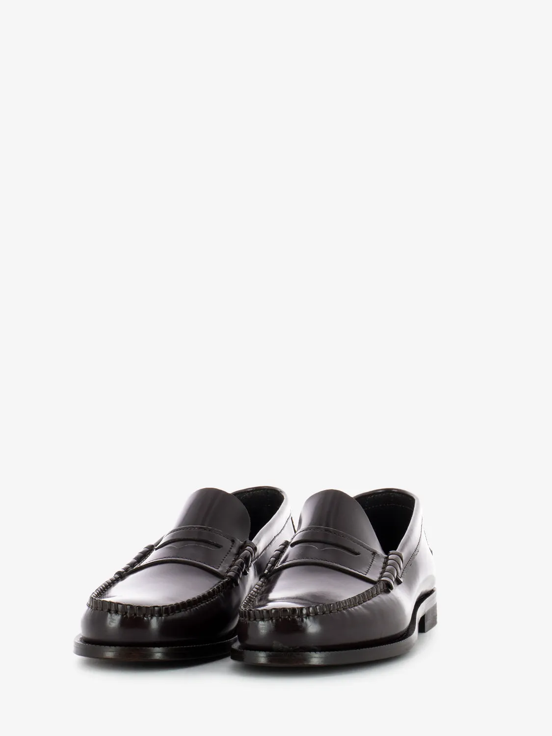 Mocassino abrasivato bordeaux
