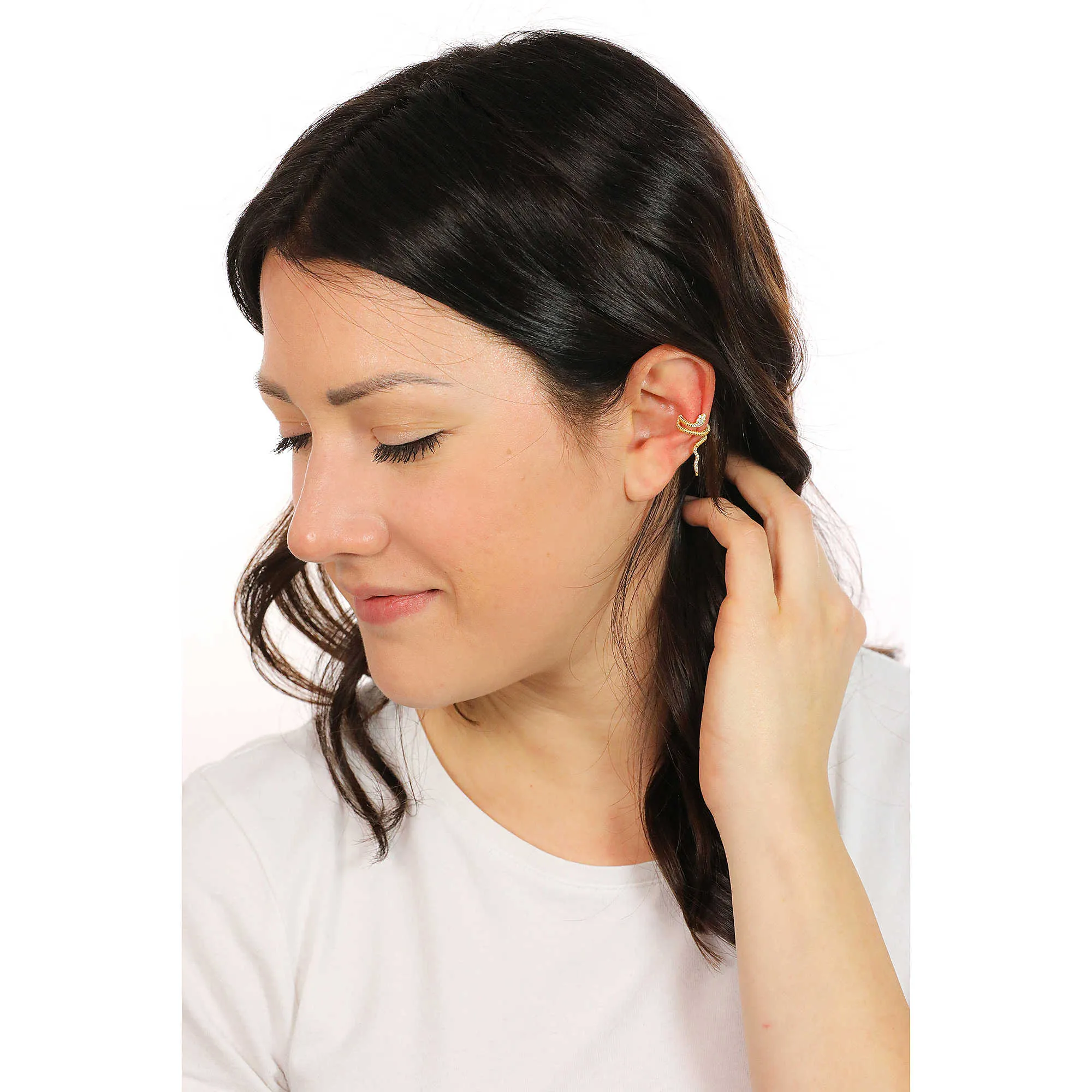 Mono orecchino donna gioiello Rebecca Golden ear