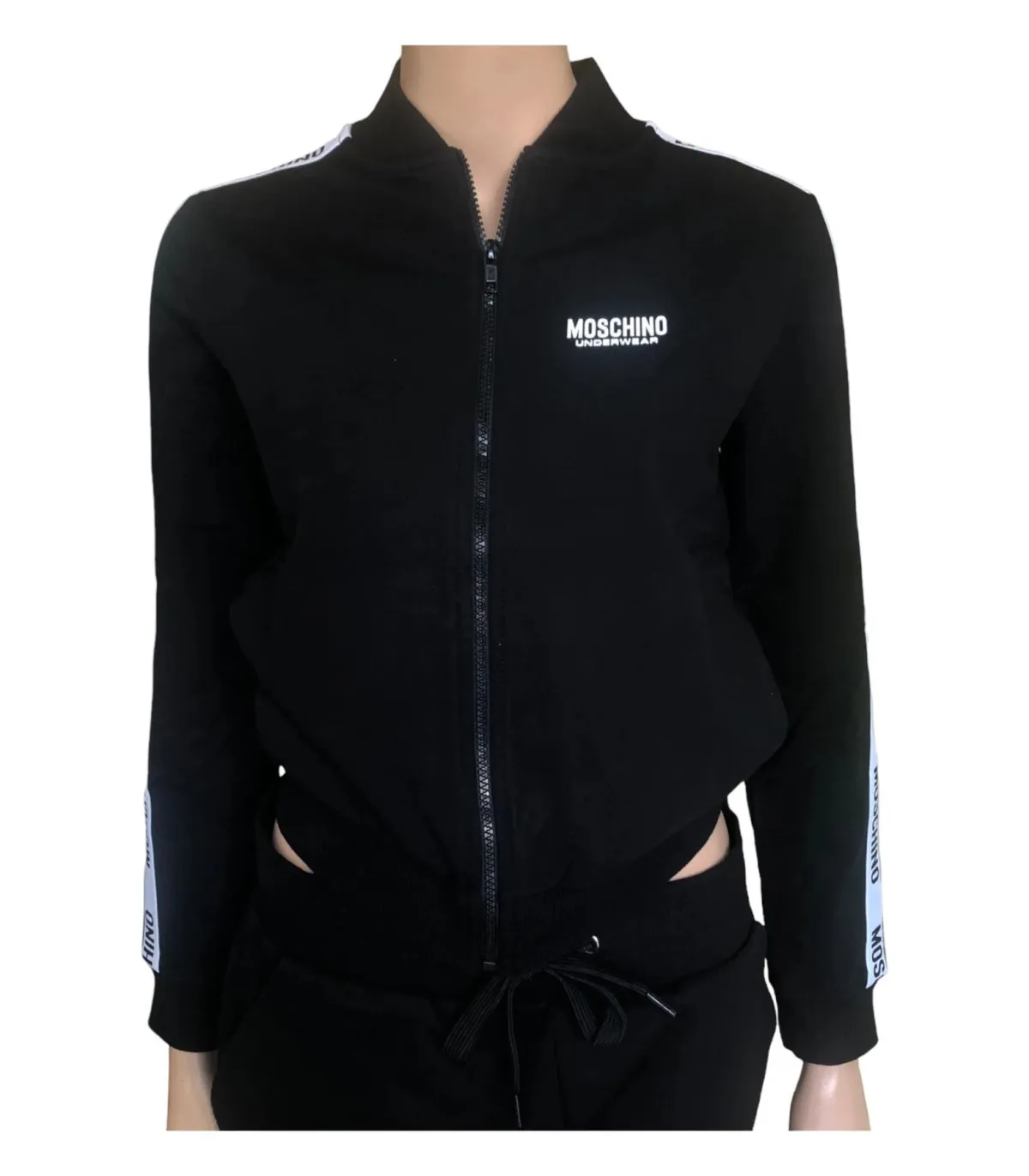 Moschino Donna Felpa Con Zip