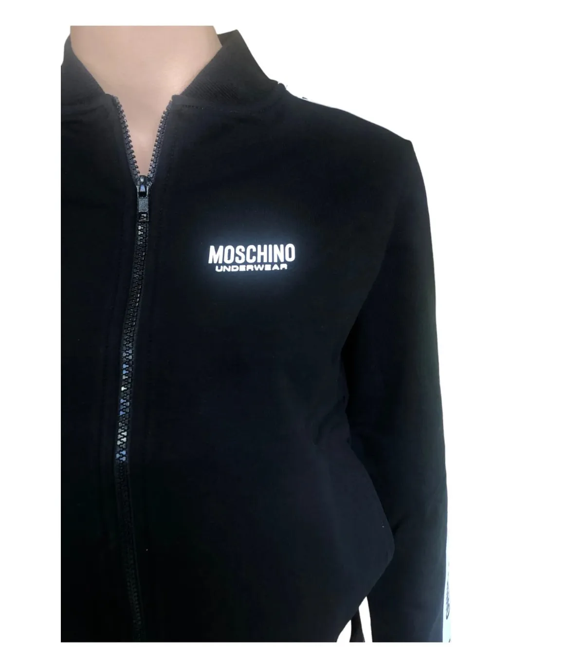Moschino Donna Felpa Con Zip
