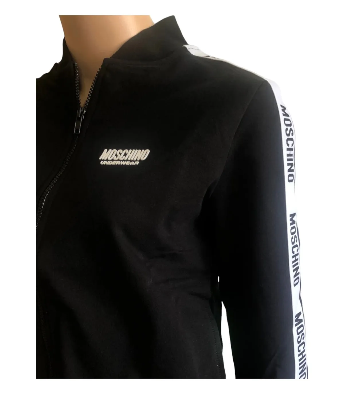 Moschino Donna Felpa Con Zip