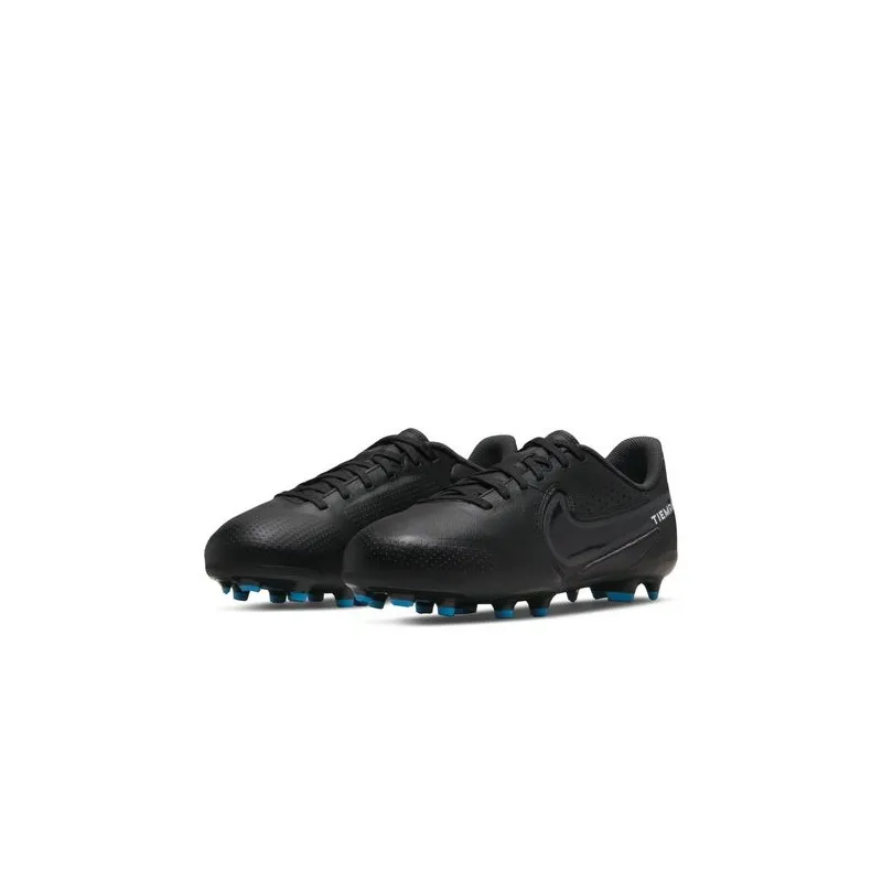 NIKE TIEMPO LEGEND 9 ACADEMY JR FG SCARPA CALCIO RAGAZZO BAMBINO - SHADOW BLACK PACK - NERO/BLU