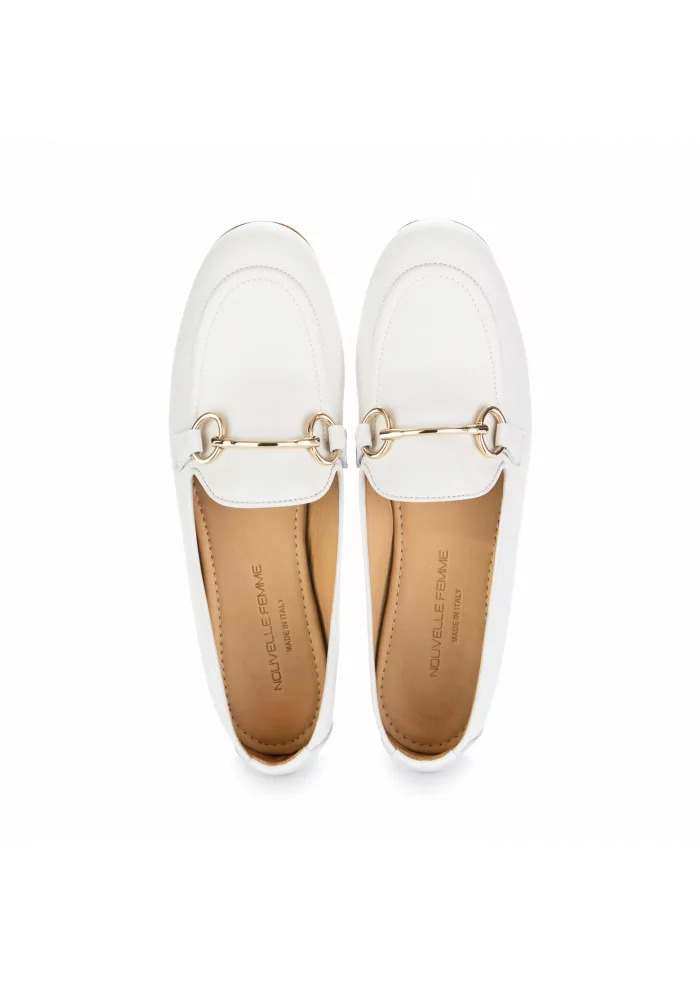 NOUVELLE FEMME | MOCASSINI MITO PELLE BIANCO