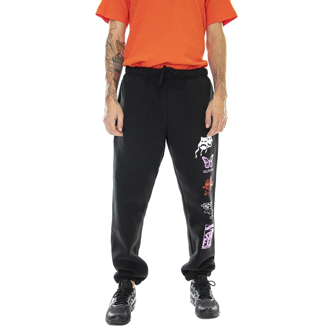 Obey Feel - Pantaloni Uomo Neri    