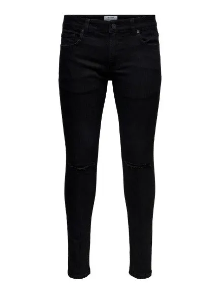 ONLY & SONS WARP LIFE KNEECUT SKINNY FIT JEANS DA UOMO 22017091