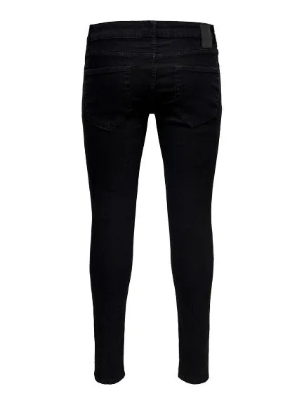 ONLY & SONS WARP LIFE KNEECUT SKINNY FIT JEANS DA UOMO 22017091