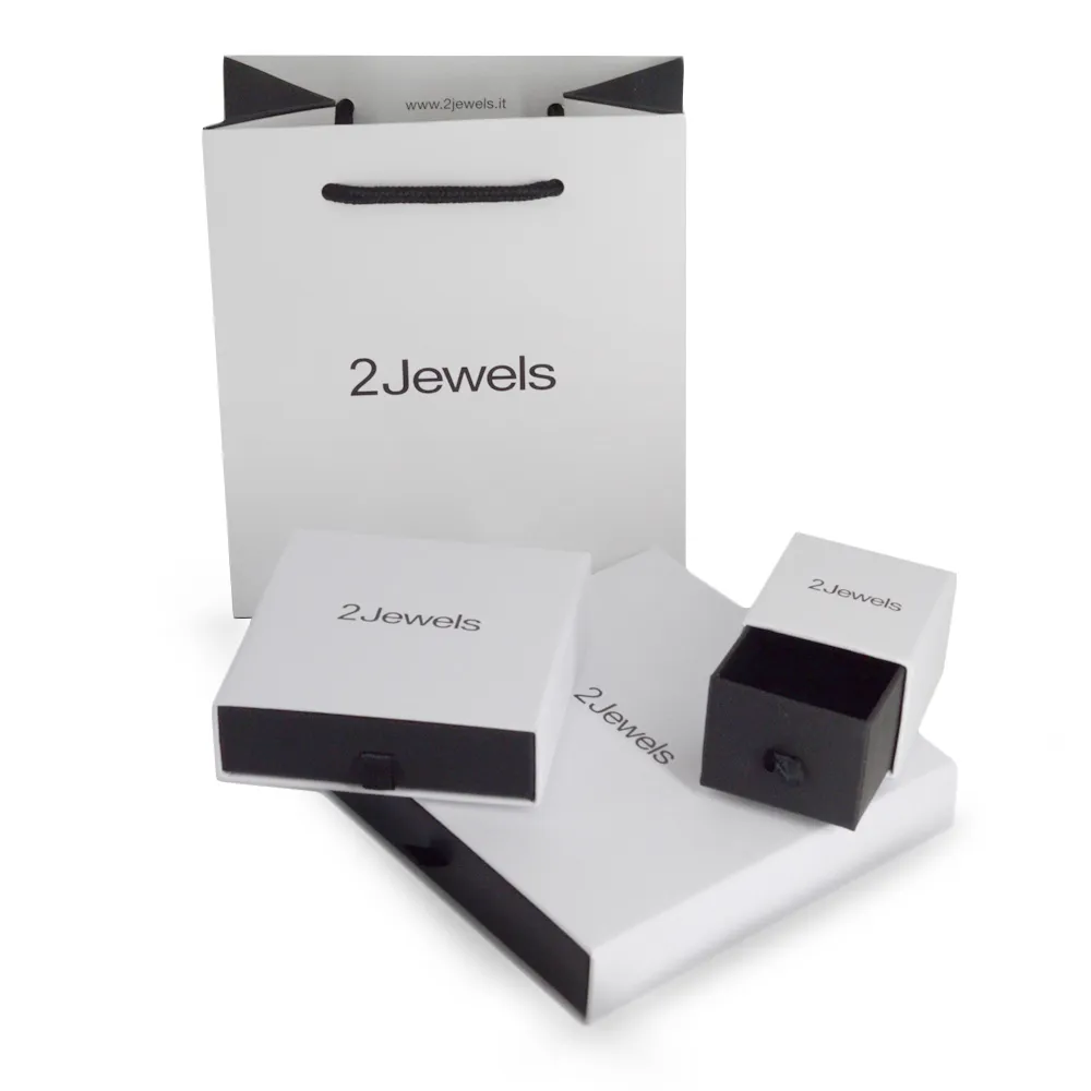 Orecchini 2Jewels in acciaio PVD Gold Minimal chic 261278