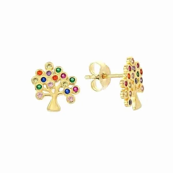 Orecchini Albero della vita Gold