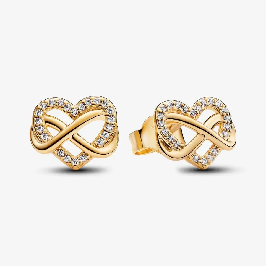Orecchini Cuore Infinito Pietre Luminose - 262667C01