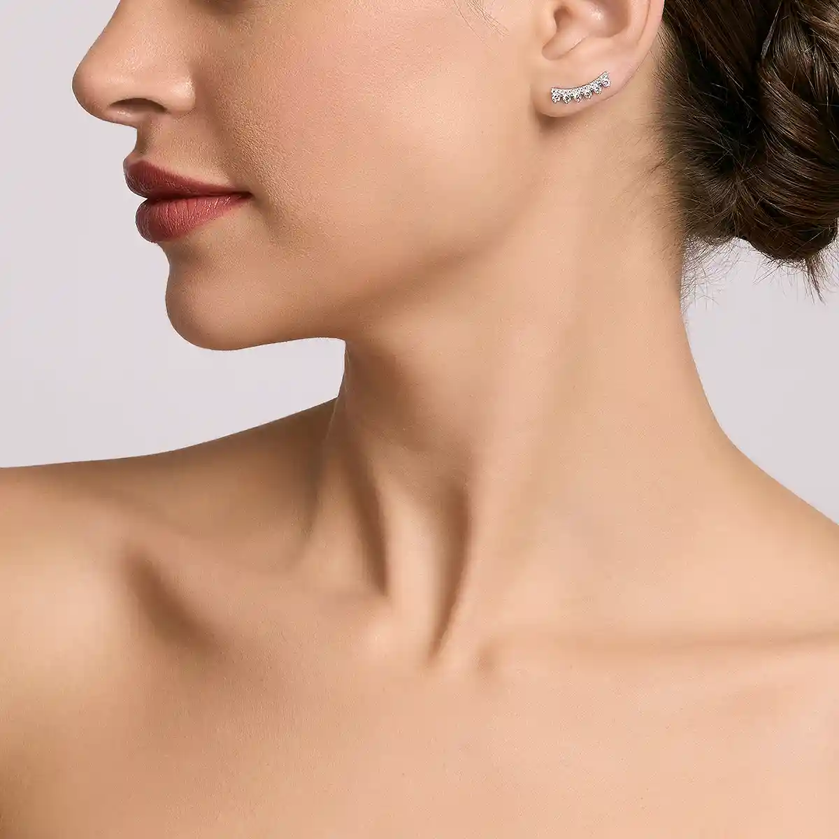 Orecchini Ear Cuff Zirconi Mabina Gioielli 563609