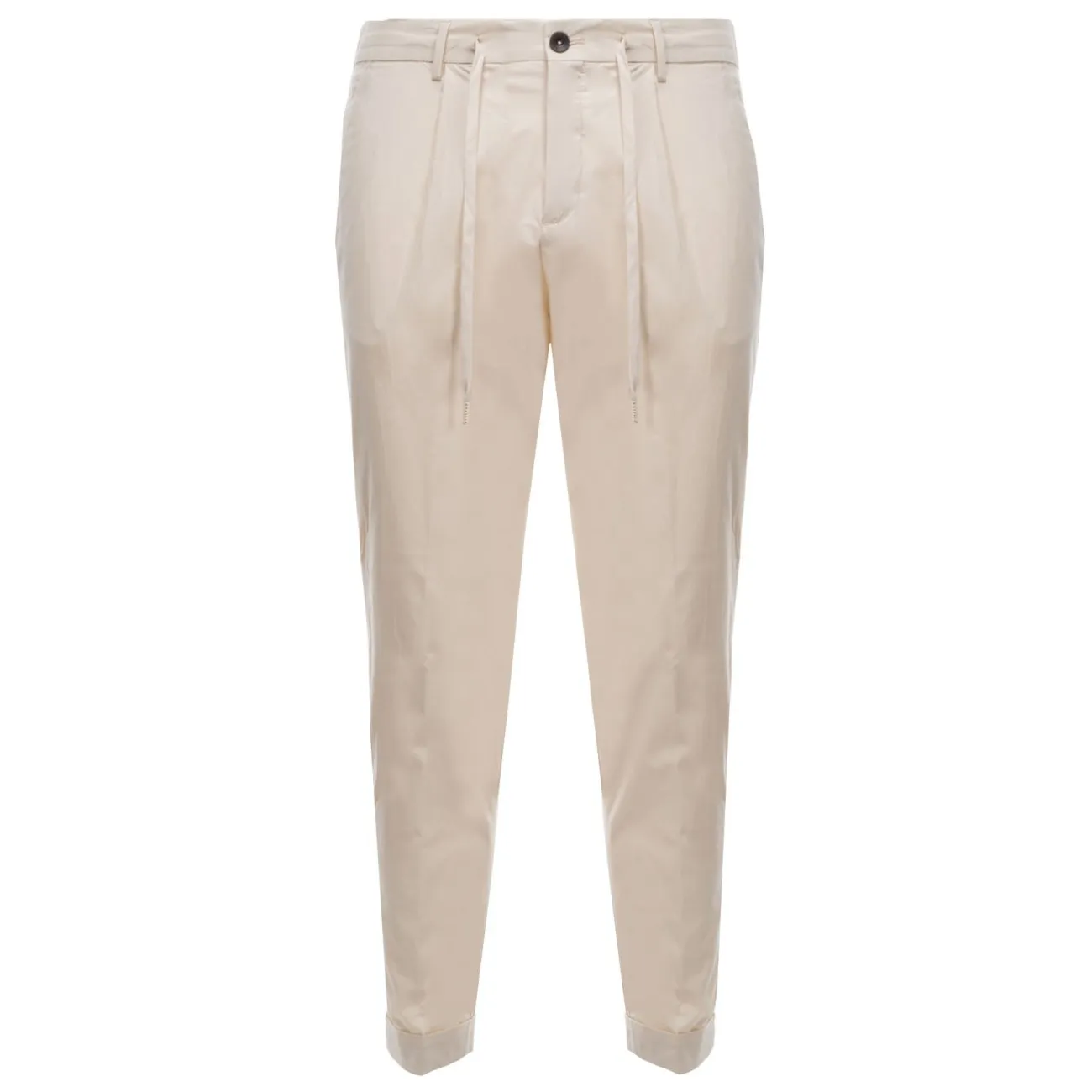 Outfit pantaloni chino bianchi tessuto tecnico