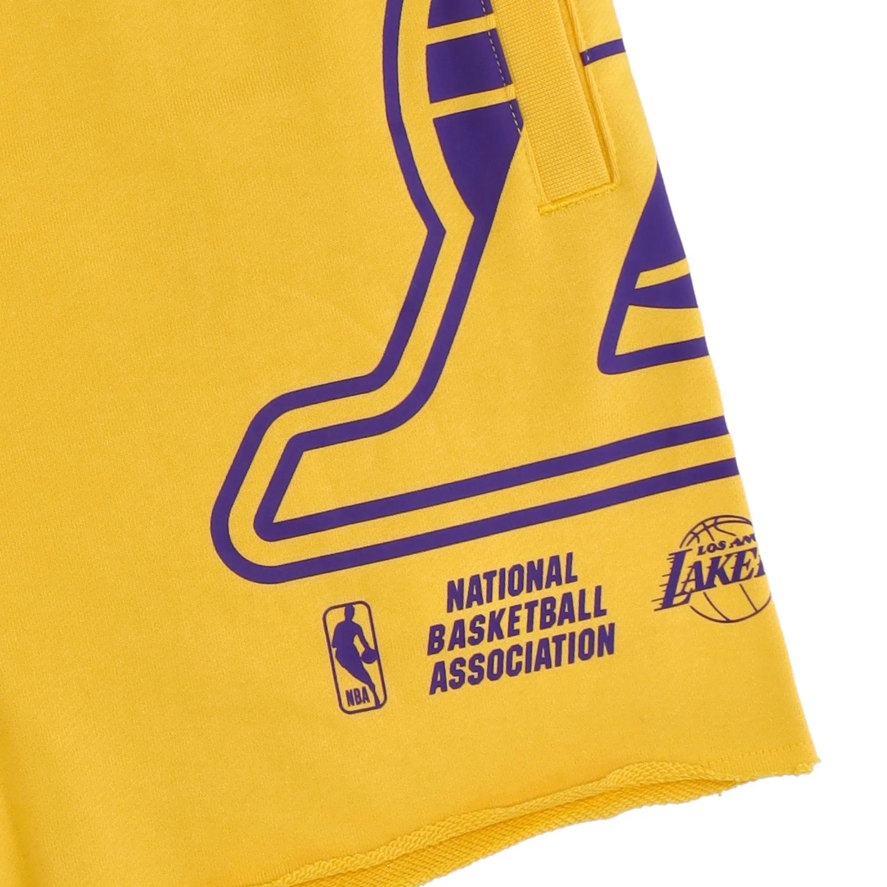 Pantalone Corto Tuta Uomo Nba Fleece Short Courtside Loslak Amarillo