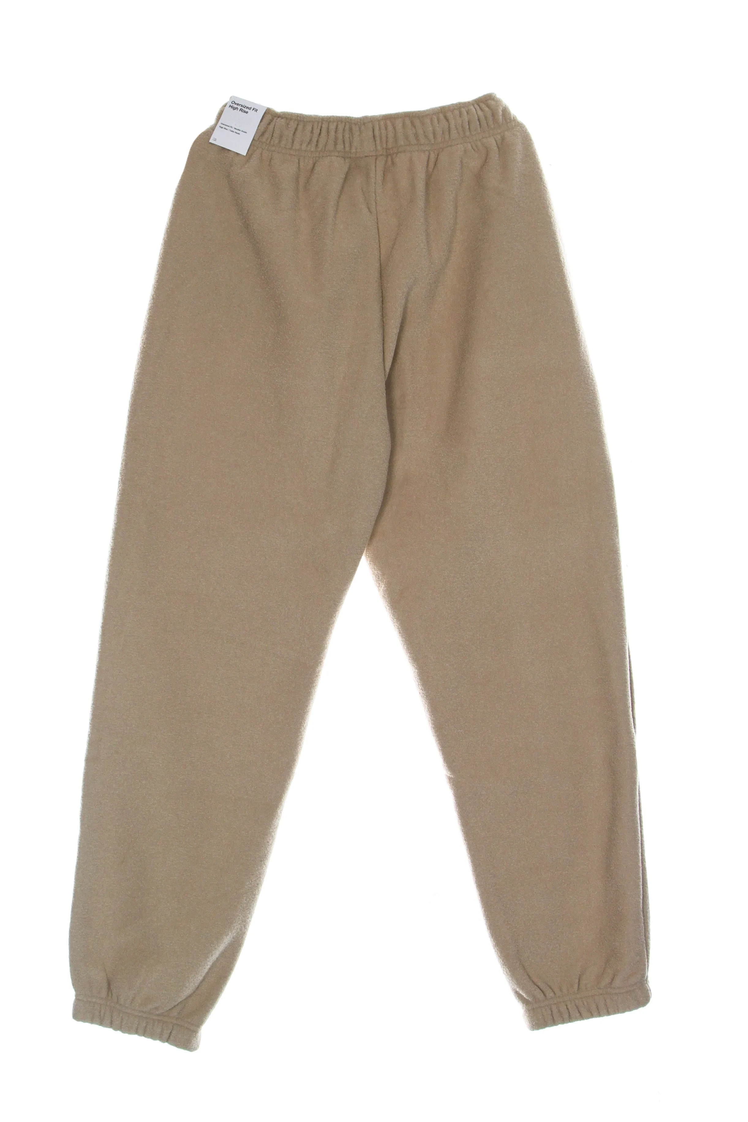 Pantalone Tuta Felpato Donna W Essential Plush High Rise Jogger Hemp/black