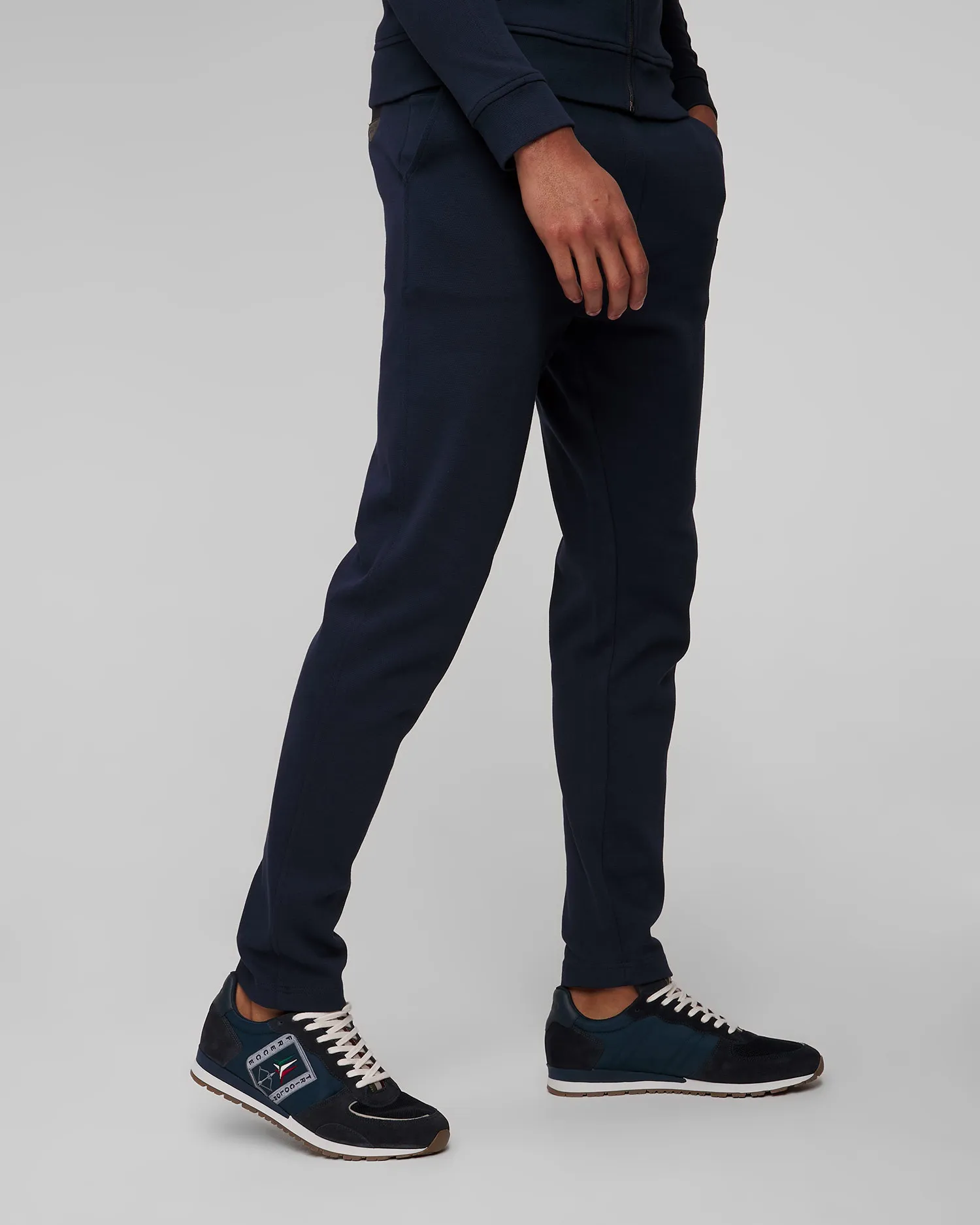 Pantaloni blu scuro da tuta da uomo Aeronautica Militare 241pf927p329-8347