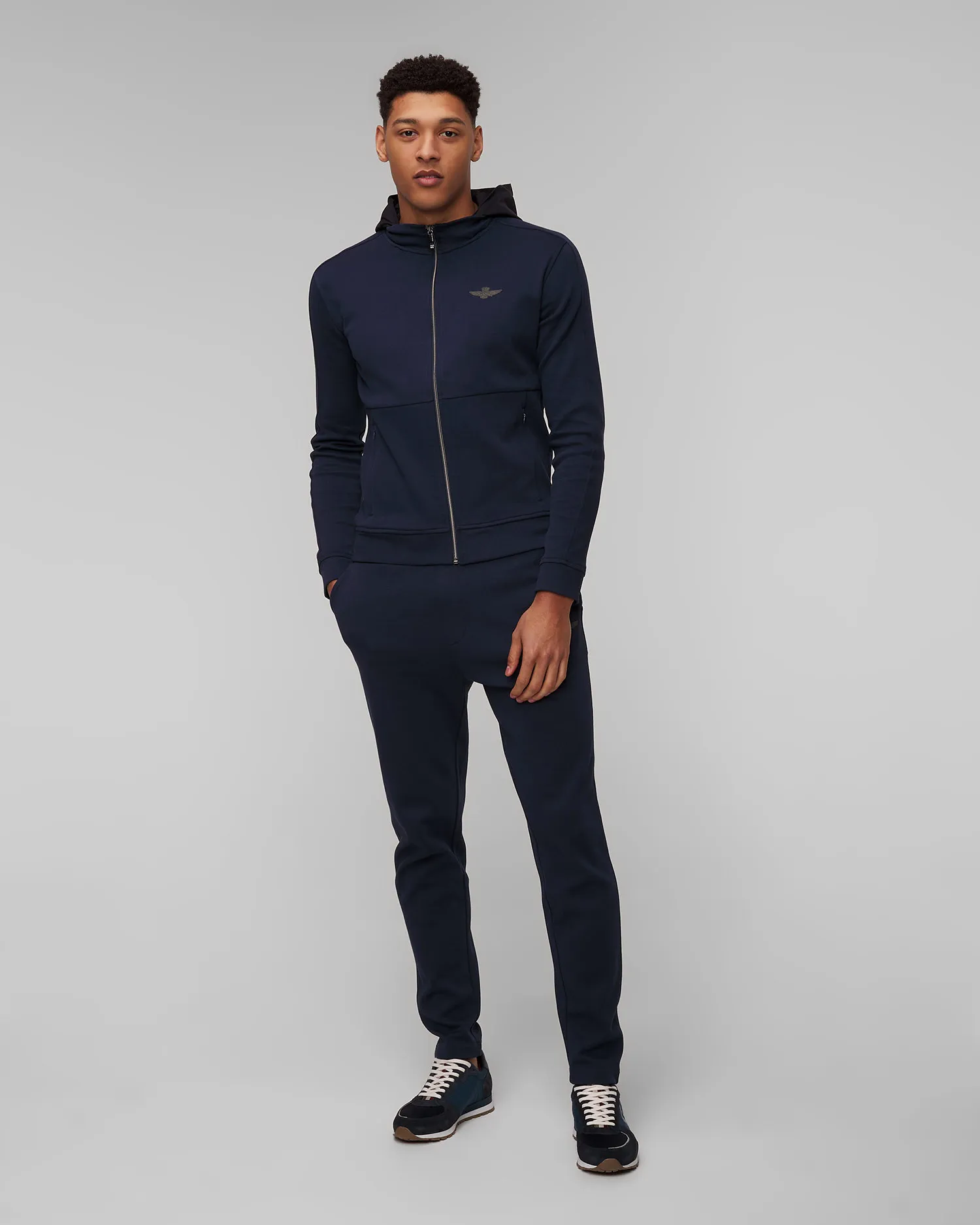 Pantaloni blu scuro da tuta da uomo Aeronautica Militare 241pf927p329-8347
