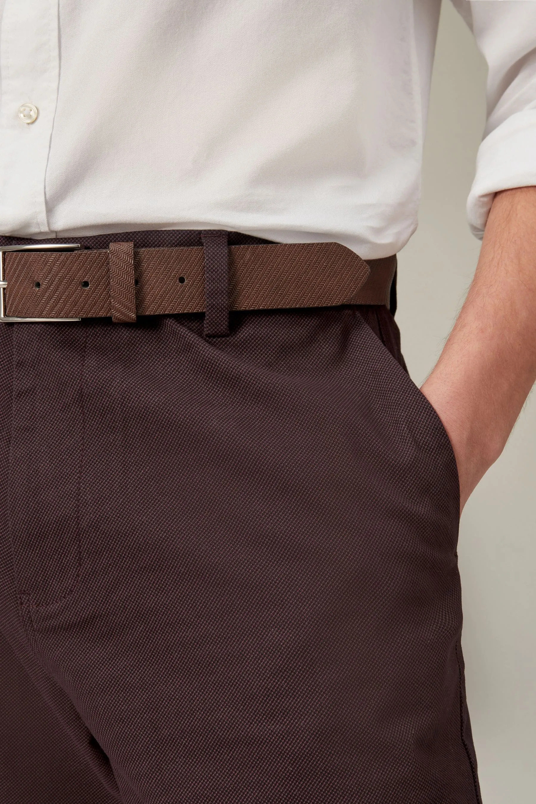 Pantaloni chino corti con cintura