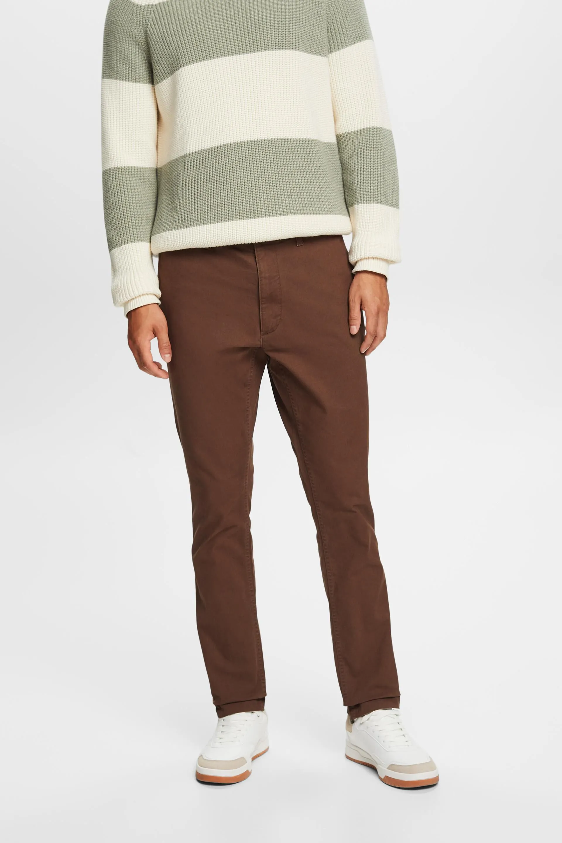 Pantaloni chino, cotone con stretch
