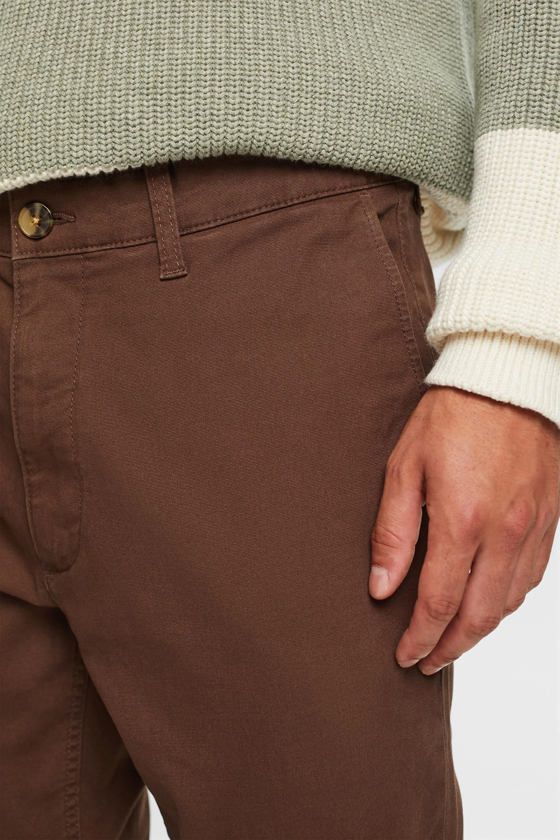 Pantaloni chino, cotone con stretch