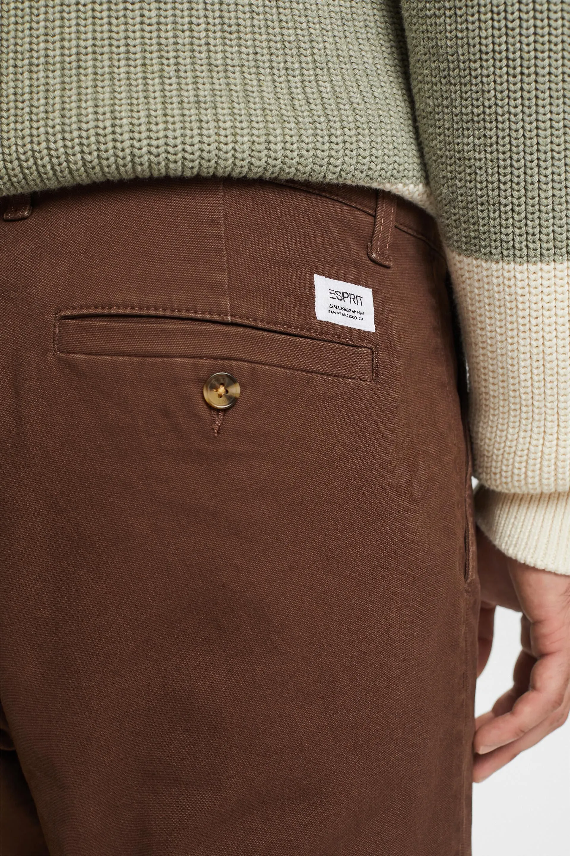 Pantaloni chino, cotone con stretch