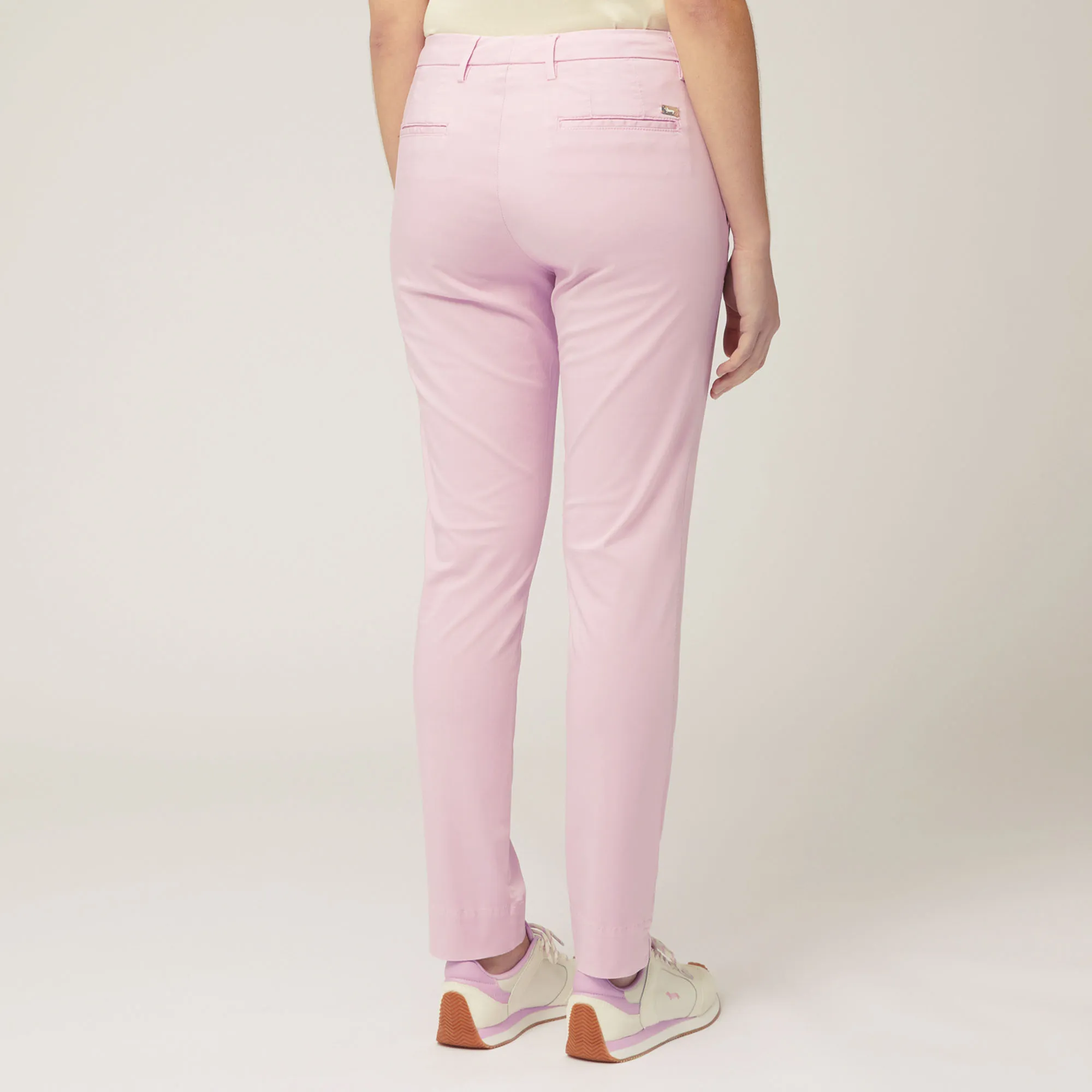 Pantaloni Chino In Raso