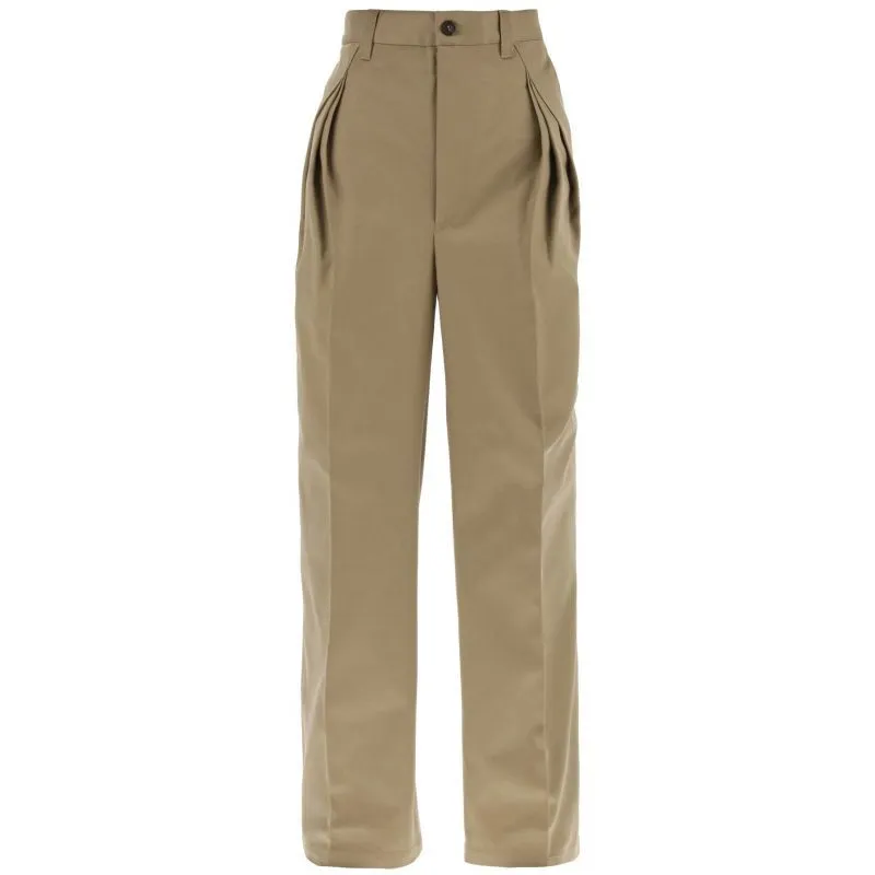 Pantaloni con tripla piega