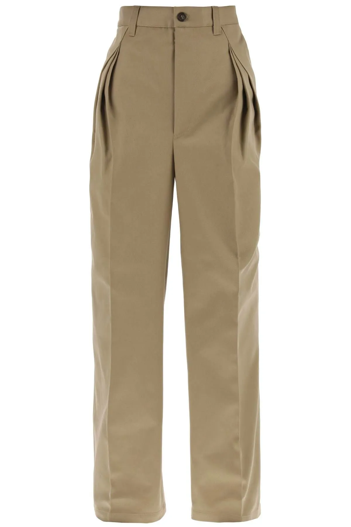 Pantaloni con tripla piega