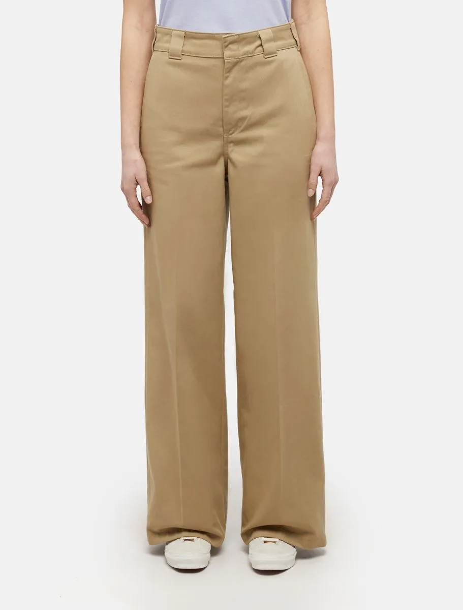 PANTALONI Donna DICKIES W WIDE LEG PANT DK0A4YSE KHK KHAKI