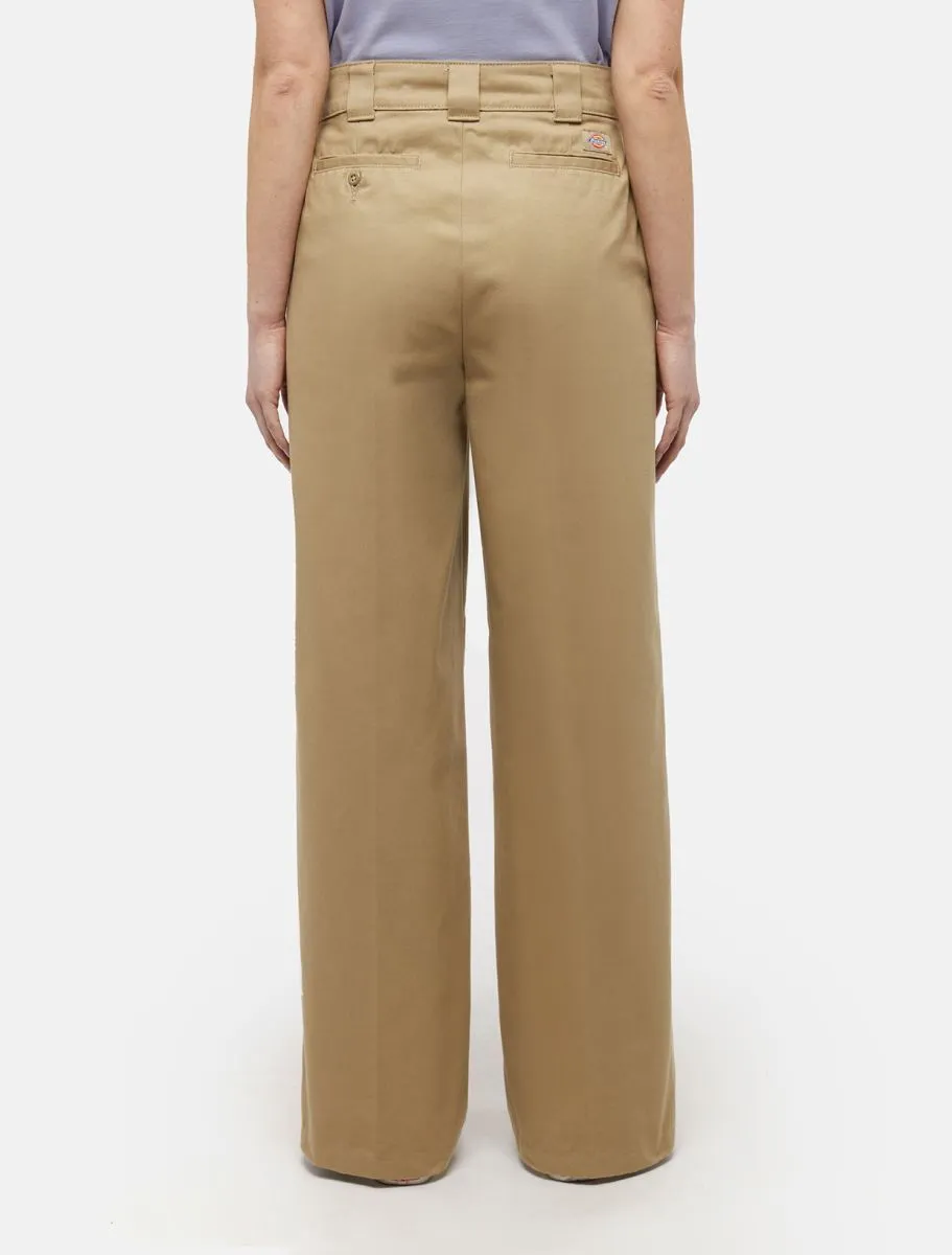PANTALONI Donna DICKIES W WIDE LEG PANT DK0A4YSE KHK KHAKI