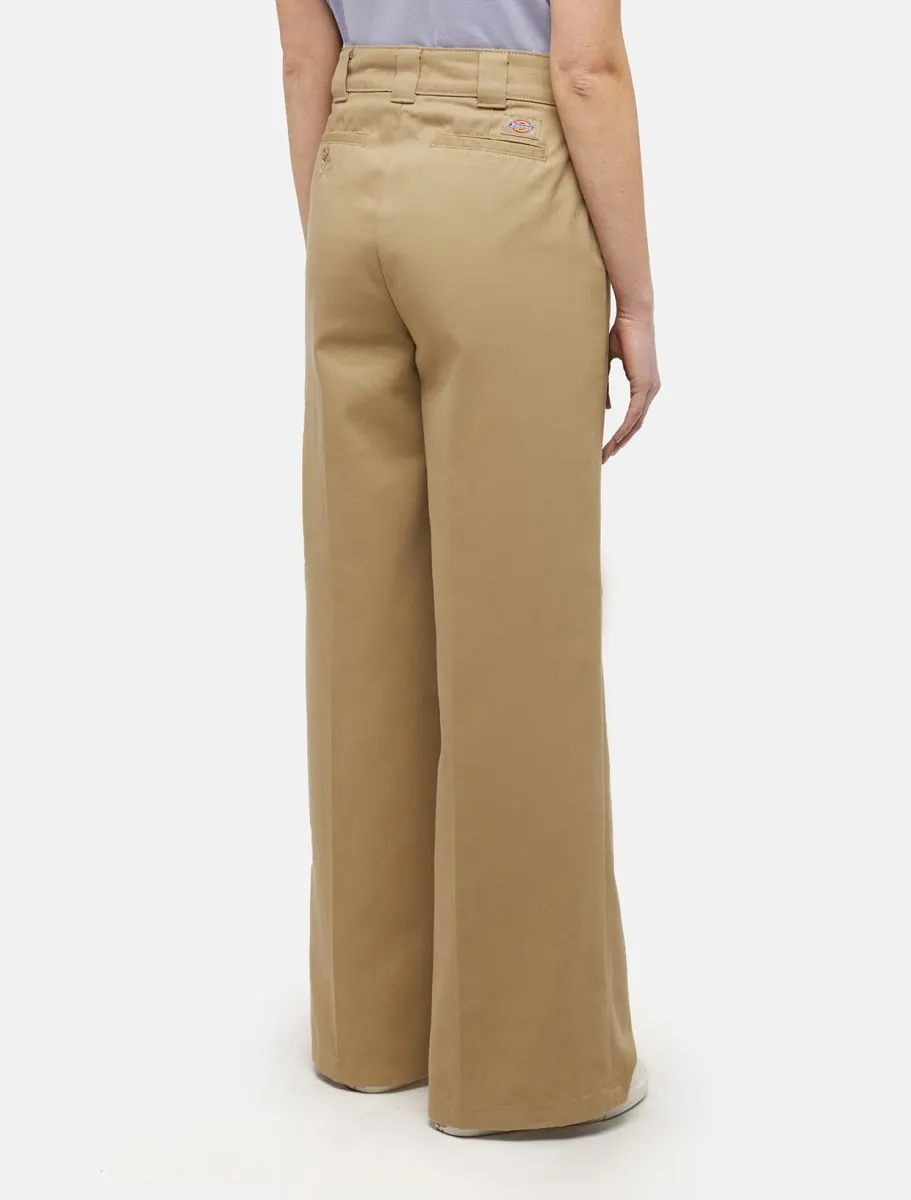 PANTALONI Donna DICKIES W WIDE LEG PANT DK0A4YSE KHK KHAKI