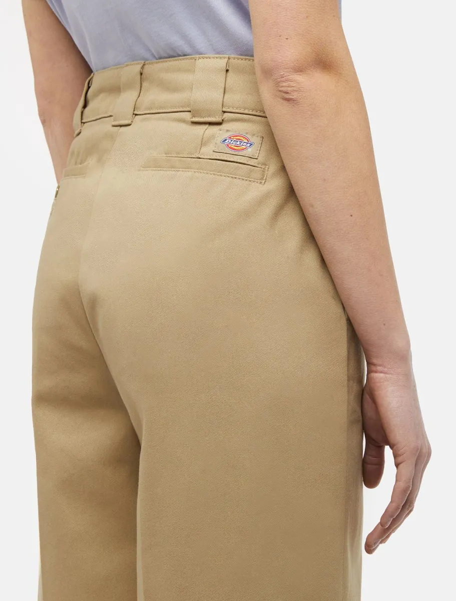 PANTALONI Donna DICKIES W WIDE LEG PANT DK0A4YSE KHK KHAKI