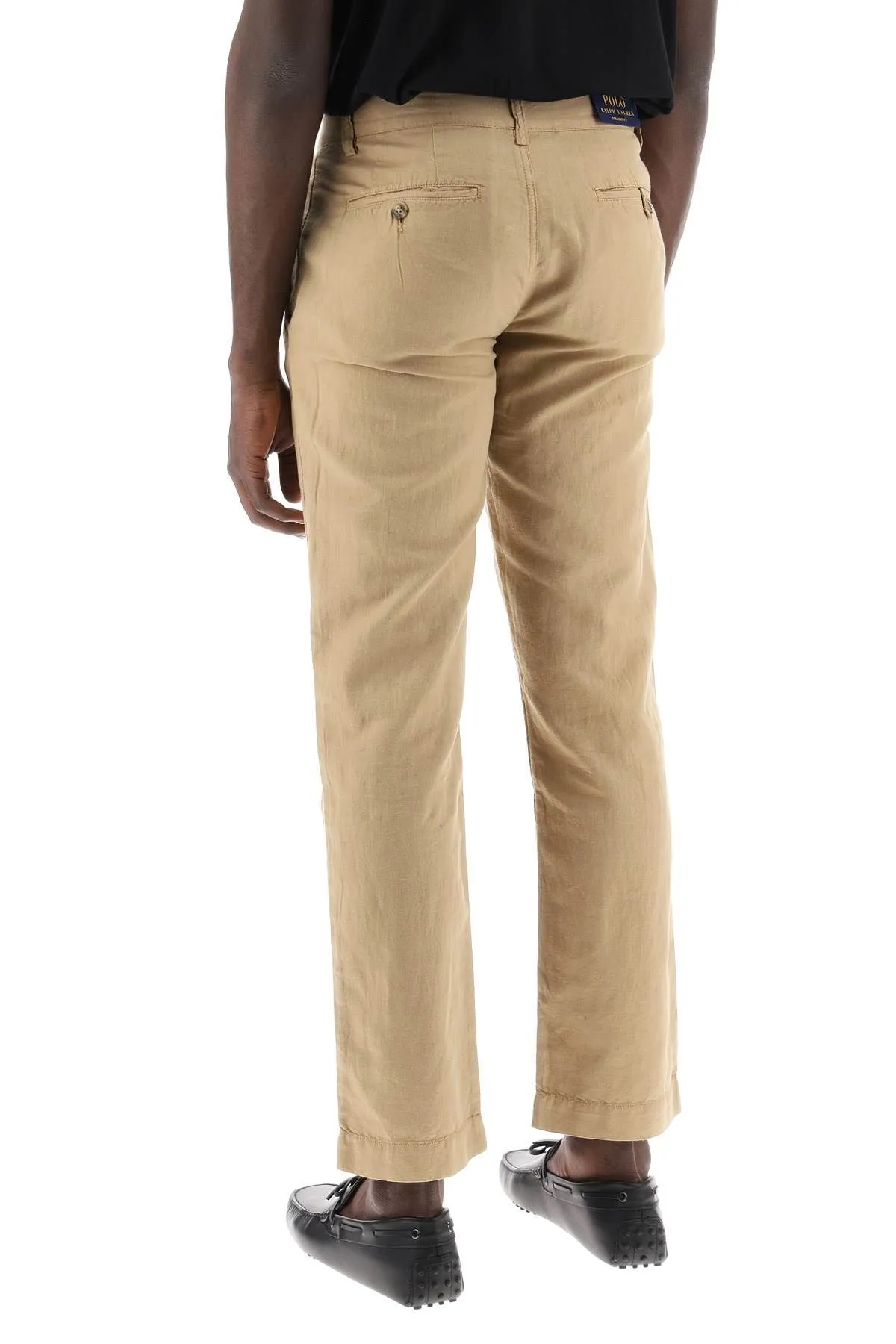 Pantaloni in lino e cotone