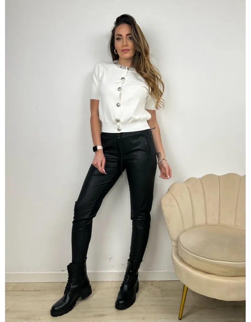 PANTALONI JOGGERS ECOPELLE