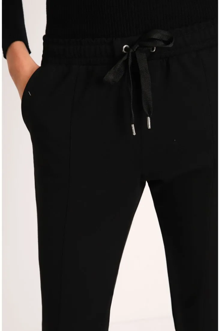 Pantaloni joggers monocolour con vita elasticizzata