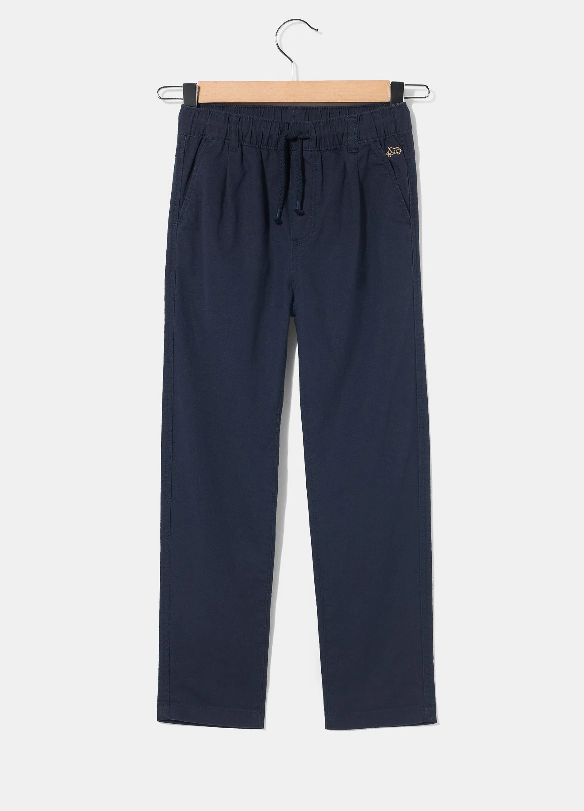 Pantaloni modello chino in misto lino bambino