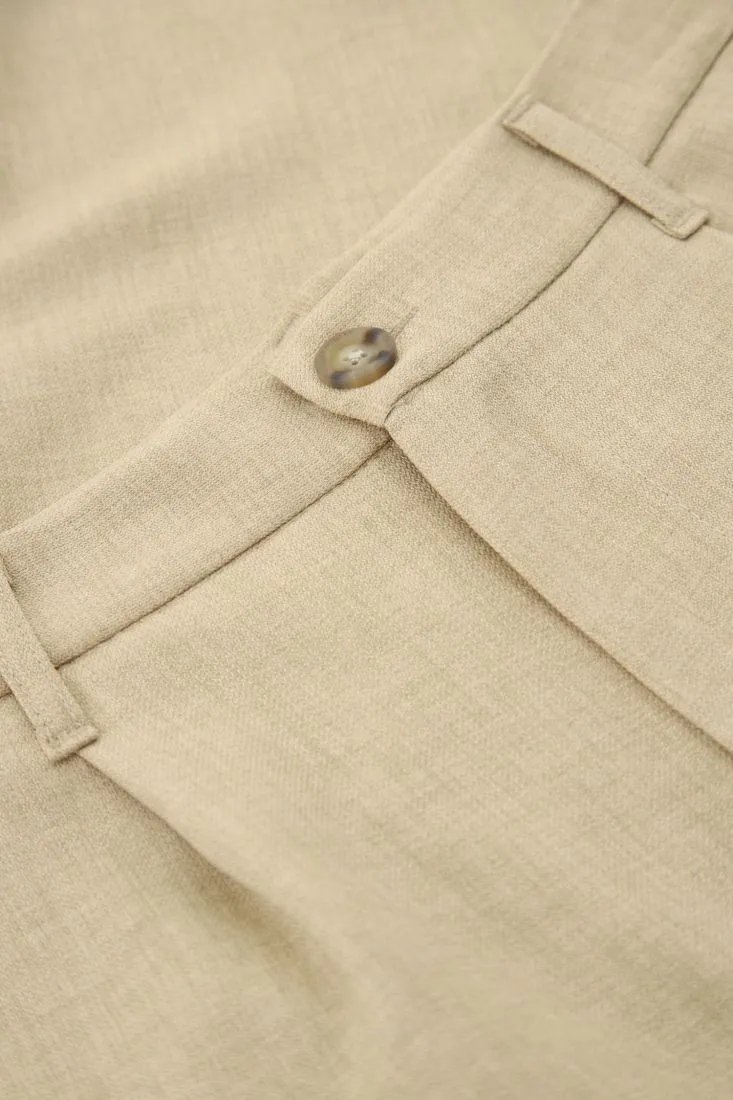 Pantaloni slim-fit effetto denim con pinces